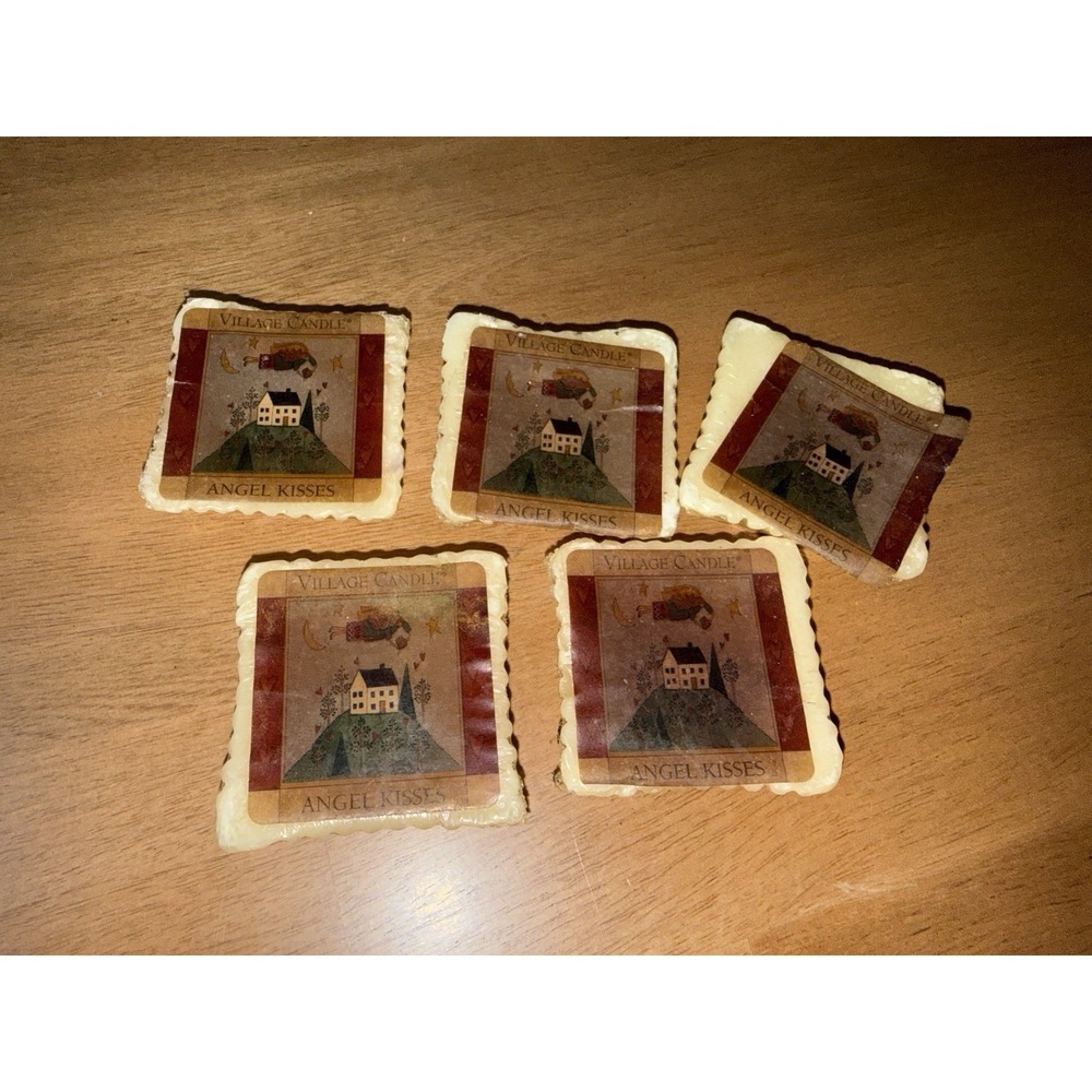 Village Candle Angel Kisses Scented Wax Melts Lot of 5 Squares Home Fragrance
